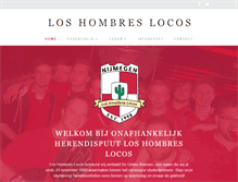 Tablet Screenshot of loshombreslocos.nl